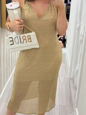 Hello Molly Gold Chain Dress